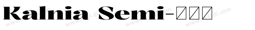 Kalnia Semi字体转换 Kalnia Semi字体转换